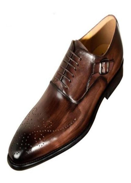 men dress shoes cow leather buckle strap office business wedding handmade mixed color brogue formal pointed toe oxfords mens brand1580058, Black
men dress shoes cow leather buckle strap office business wedding handmade mixed color brogue formal pointed toe oxfords mens brand1580058, Black