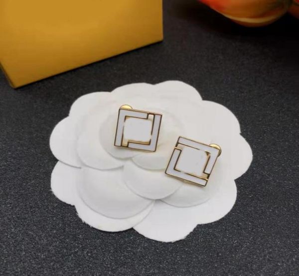fashion square classic stud earrings white enamel luxury design earring women party wedding jewelry9545535, Golden;silver
fashion square classic stud earrings white enamel luxury design earring women party wedding jewelry9545535, Golden;silver