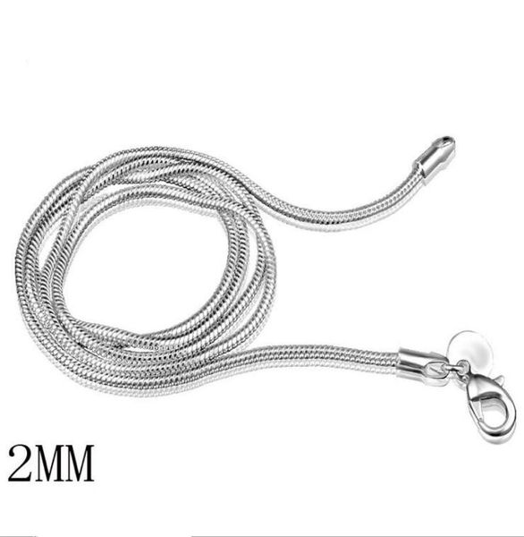 new 925 sterling silver plated 2mm snake chain women lobster clasps smooth chain fashion jewelry size 16 18 20 22 24 inches ec106324219
new 925 sterling silver plated 2mm snake chain women lobster clasps smooth chain fashion jewelry size 16 18 20 22 24 inches ec106324219