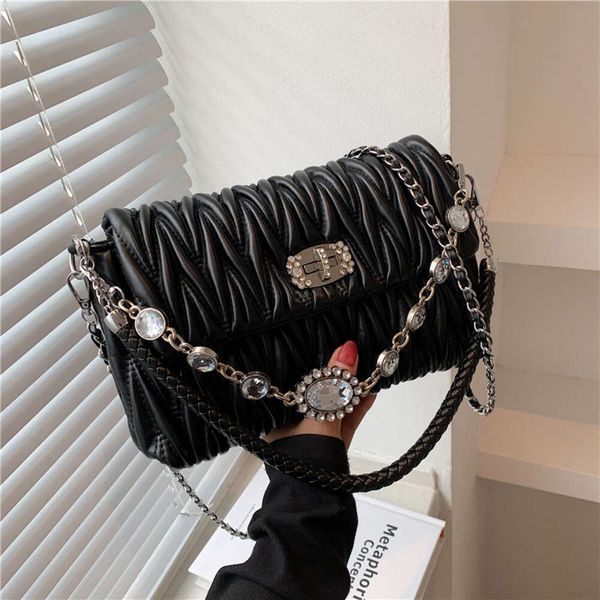 designer bags pearl studded diamond shoulder crossbody bag woven shoulder strap chain bag fashionable colorful pleated underarm bag mui mui
designer bags pearl studded diamond shoulder crossbody bag woven shoulder strap chain bag fashionable colorful pleated underarm bag mui mui