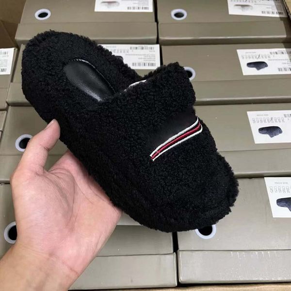 slipper designer womens sandals thick soled raised plush slipper with wool embroidery letters for warmth home anti slip casual one word slip, Black
slipper designer womens sandals thick soled raised plush slipper with wool embroidery letters for warmth home anti slip casual one word slip, Black