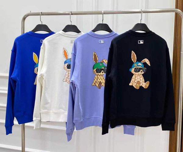 2023 spring korean mlb counter rabbit year limited presbyopia cartoon rabbit loose relaxed sweater 041188, Black
2023 spring korean mlb counter rabbit year limited presbyopia cartoon rabbit loose relaxed sweater 041188, Black