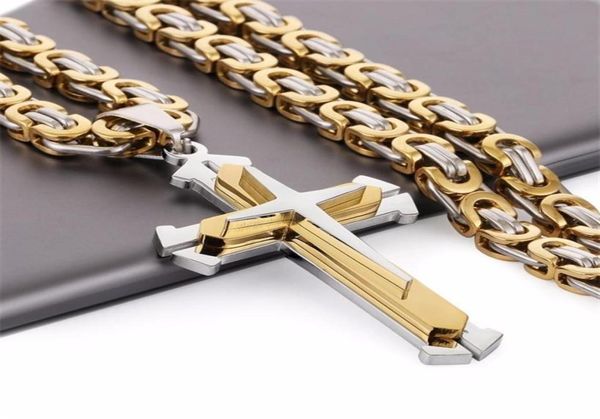 stainless steel pendant necklace 3 layer knight gold silver color strong byzantine chain mens fashion jewelry fathers gift y2007309441219
stainless steel pendant necklace 3 layer knight gold silver color strong byzantine chain mens fashion jewelry fathers gift y2007309441219