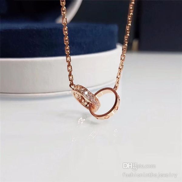 fashion necklace designer jewelry luxury party sterling silver double rings diamond pendant rose gold necklaces for women silver 93244
fashion necklace designer jewelry luxury party sterling silver double rings diamond pendant rose gold necklaces for women silver 93244