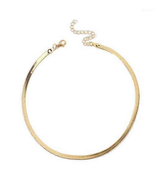 2021 gold/silver plated adjustable 5mm flat chain herringbone choker necklace simple dainty jewelry for women 15" chocker13768088, Golden;silver
2021 gold/silver plated adjustable 5mm flat chain herringbone choker necklace simple dainty jewelry for women 15" chocker13768088, Golden;silver