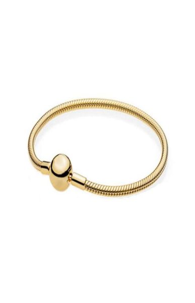 925 silver chain gold bracelet women fit diy charm jewellery bead accessory basic bracelets with origina box3720279, Black
925 silver chain gold bracelet women fit diy charm jewellery bead accessory basic bracelets with origina box3720279, Black