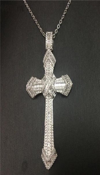 vecalon fashion hiphop big cross pendant 925 sterling silver diamond party wedding pendants with necklace for women men jewelry1943421
vecalon fashion hiphop big cross pendant 925 sterling silver diamond party wedding pendants with necklace for women men jewelry1943421