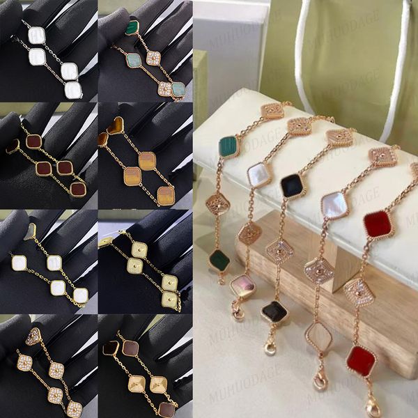 all colors designer four leaf clover charm bracelet five flower bracelets for women girl wedding mother' day 18k gold gift jewelry, Golden;silver
all colors designer four leaf clover charm bracelet five flower bracelets for women girl wedding mother' day 18k gold gift jewelry, Golden;silver