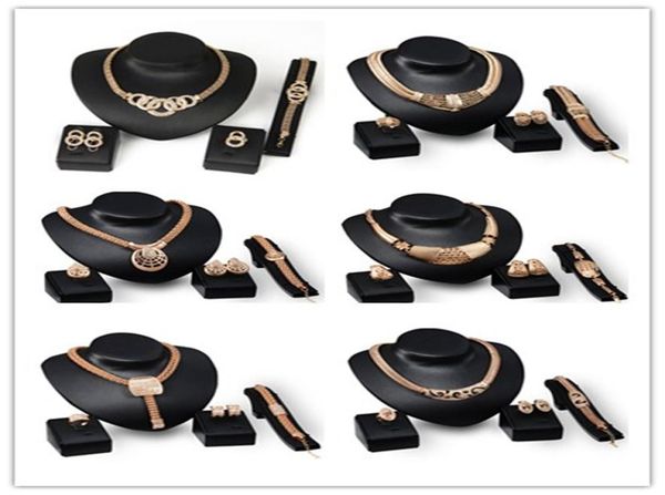18k gold plated chunky chain statement necklace earrings bracelet ring set for women crystal wedding jewelry sets 6 de6023661, Black
18k gold plated chunky chain statement necklace earrings bracelet ring set for women crystal wedding jewelry sets 6 de6023661, Black