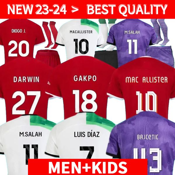 23 24 soccer jerseys kids kit home away third 3rd 2023 2024 mohamed diogo luis diaz alexander arnold football shirts mac allister henderson, Black;yellow
23 24 soccer jerseys kids kit home away third 3rd 2023 2024 mohamed diogo luis diaz alexander arnold football shirts mac allister henderson, Black;yellow