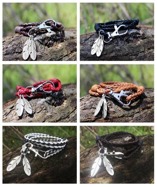 sleeve leather rope multilayer braided bracelet feather key chain leather bracelet fb023 mix order 20 pieces a lot beaded str8702319, Black
sleeve leather rope multilayer braided bracelet feather key chain leather bracelet fb023 mix order 20 pieces a lot beaded str8702319, Black
