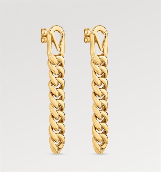 fashion chain earrings woman designer gold ear studs luxury jewelry hip hop stud earring womens party wedding gift earrings with b4003271, Golden
fashion chain earrings woman designer gold ear studs luxury jewelry hip hop stud earring womens party wedding gift earrings with b4003271, Golden