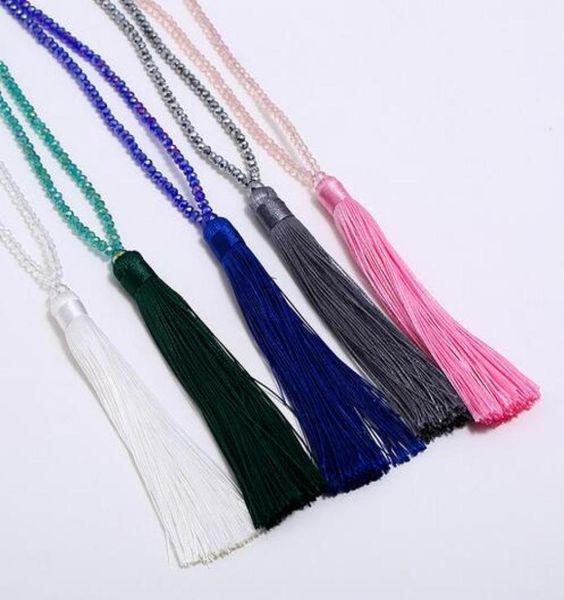 new tassel necklace silk tassel glass beads crystal necklaces 90cm long necklace women gifts fashion jewelry gb4364782459, Silver
new tassel necklace silk tassel glass beads crystal necklaces 90cm long necklace women gifts fashion jewelry gb4364782459, Silver