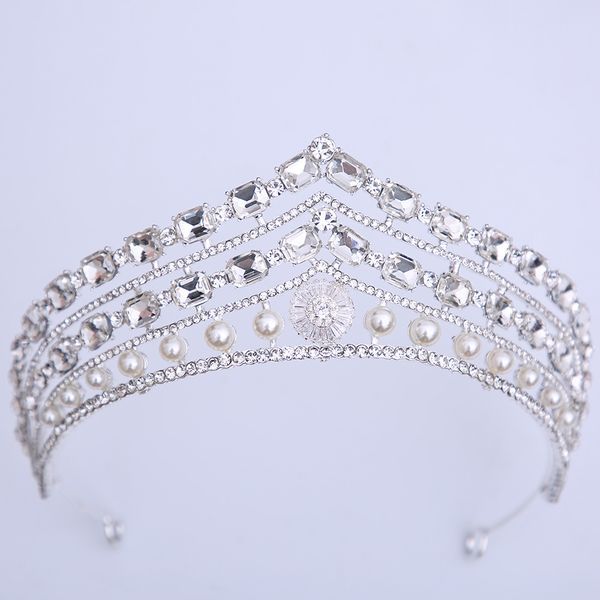 luxury big rhinestone bridal tiaras wedding headpieces crown silver plated green red blue clear crystals prom party pageant head accessories
luxury big rhinestone bridal tiaras wedding headpieces crown silver plated green red blue clear crystals prom party pageant head accessories