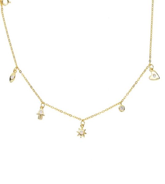lovely girl women jewelry lucky symbol charm necklace evil eye hamsa hand sun cz drop elegance 925 sterling silver ch5083167
lovely girl women jewelry lucky symbol charm necklace evil eye hamsa hand sun cz drop elegance 925 sterling silver ch5083167