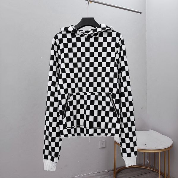 mens designers hooded hoodies men sweatshirts black white cell chessboard hip-hop street hoodie
mens designers hooded hoodies men sweatshirts black white cell chessboard hip-hop street hoodie