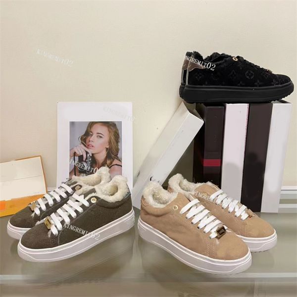 designer sneakers time out casual shoes wool women shoes suede trainers platform sneaker with box, Black
designer sneakers time out casual shoes wool women shoes suede trainers platform sneaker with box, Black