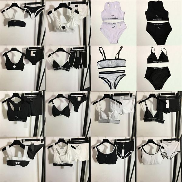 luxury letter bikinis women swimwear split padded swimsuit halter beach bra briefs white black woman bathing suit charming co256i
luxury letter bikinis women swimwear split padded swimsuit halter beach bra briefs white black woman bathing suit charming co256i