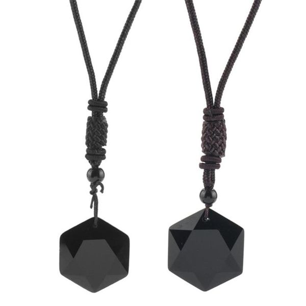 pendant necklaces obsidian spirit pendulum energy stone six-pointed star necklace men and women sweater chain jewelr254n, Silver
pendant necklaces obsidian spirit pendulum energy stone six-pointed star necklace men and women sweater chain jewelr254n, Silver