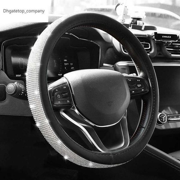 2022 bling diamond rhinestones crystal car steering wheel cover pu leather auto accessories case car styling196w
2022 bling diamond rhinestones crystal car steering wheel cover pu leather auto accessories case car styling196w