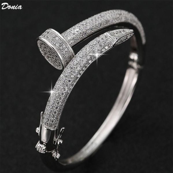 donia jewelry party european and american fashion large nail classic micro inlaid zirconia bracelet for women designer1413648, Black
donia jewelry party european and american fashion large nail classic micro inlaid zirconia bracelet for women designer1413648, Black
