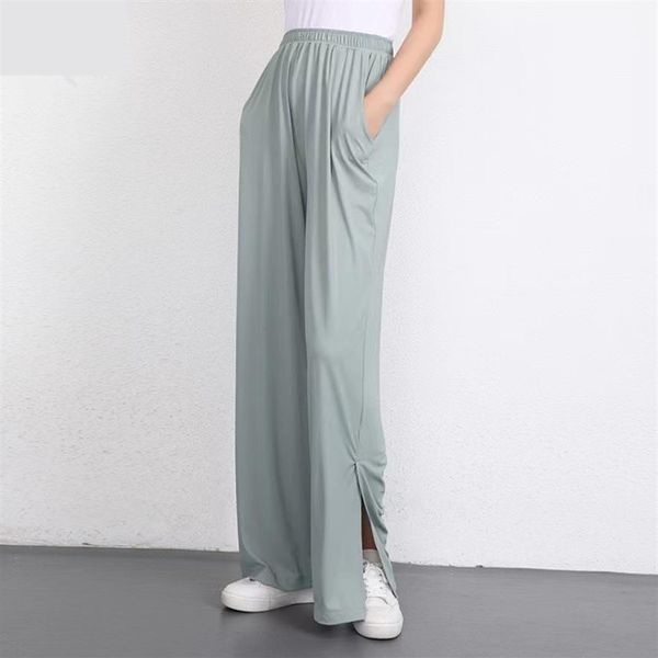 women's ll wide-legged jogging pants sports loose casual sunscreen flared pants slim straight-tube yoga mopping2490
women's ll wide-legged jogging pants sports loose casual sunscreen flared pants slim straight-tube yoga mopping2490