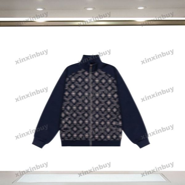 xinxinbuy men designer coat jacket panelled letter jacquard fabric pattern long sleeves women blue black khaki apricot xs-3xl, Black;brown
xinxinbuy men designer coat jacket panelled letter jacquard fabric pattern long sleeves women blue black khaki apricot xs-3xl, Black;brown