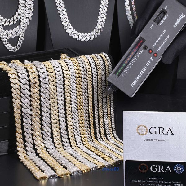 pass diamond tester vvs moissanite chain 100% 925 sterling silver 10mm cuban luxury hip hop men jewelry
pass diamond tester vvs moissanite chain 100% 925 sterling silver 10mm cuban luxury hip hop men jewelry