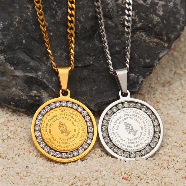 pendant necklaces hip hop men's jesus praying hand dog tag army chain for men gold color stainless steel bible prayer jewelry240c, Silver
pendant necklaces hip hop men's jesus praying hand dog tag army chain for men gold color stainless steel bible prayer jewelry240c, Silver
