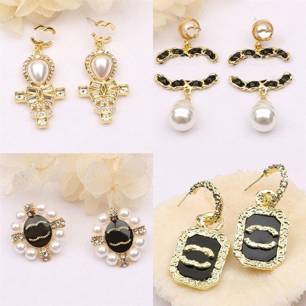 womens 18k gold plated earring luxury brand designers earrings ear stud letter crystal rhinestone pearl geometric classic women we325s, Golden;silver
womens 18k gold plated earring luxury brand designers earrings ear stud letter crystal rhinestone pearl geometric classic women we325s, Golden;silver