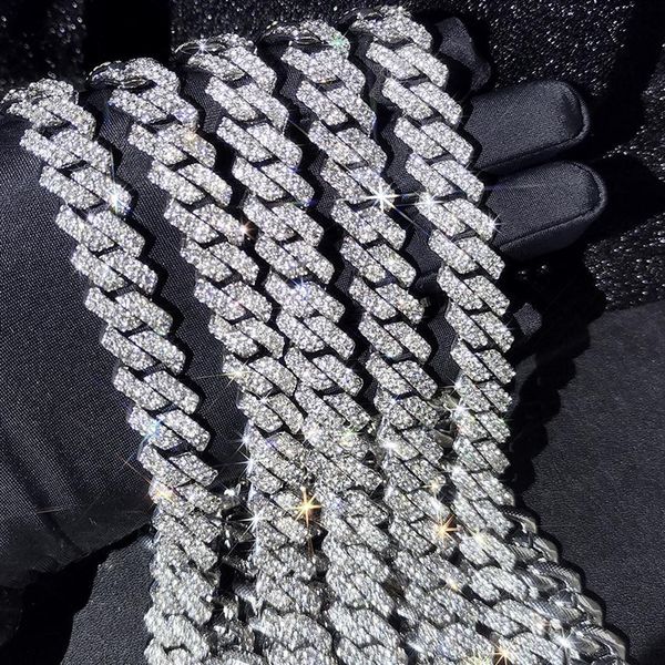 15mm micro pave prong cuban chain necklaces fashion hiphop full iced out rhinestones jewelry for men women243f, Silver
15mm micro pave prong cuban chain necklaces fashion hiphop full iced out rhinestones jewelry for men women243f, Silver