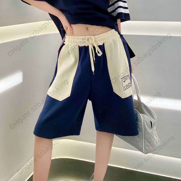 men's short trousers lowe dragon bag cat color matching embroidery casual sports shorts men and women's versatile pants, White;black
men's short trousers lowe dragon bag cat color matching embroidery casual sports shorts men and women's versatile pants, White;black