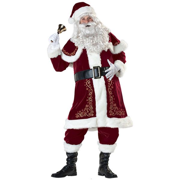 sized upscale male christmas costume father-in-law cosplay costume santa claus performance, Black;red
sized upscale male christmas costume father-in-law cosplay costume santa claus performance, Black;red