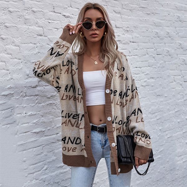 independent station autumn knitted letters european and american street fashion long sleeve sweater coat women, White;black
independent station autumn knitted letters european and american street fashion long sleeve sweater coat women, White;black