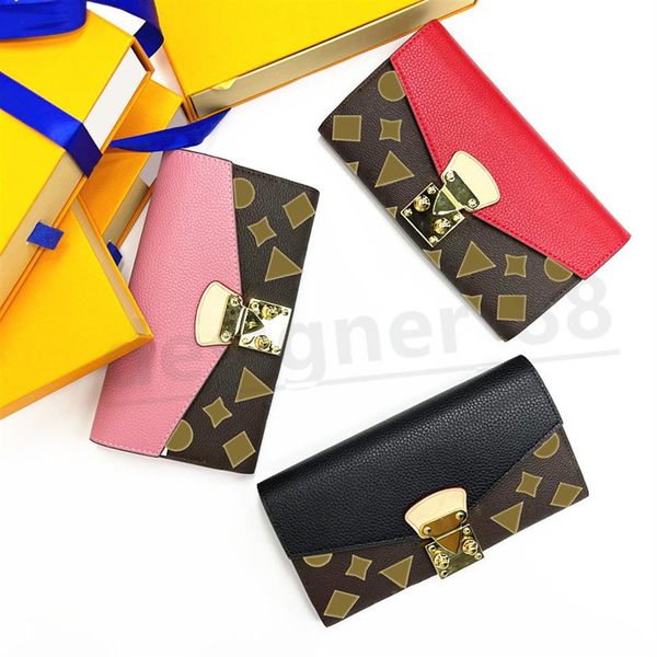 luxurys designers wallets genuine leather purse holder fashion designer mon0gram women's coin card holders emboss263t, Red;black
luxurys designers wallets genuine leather purse holder fashion designer mon0gram women's coin card holders emboss263t, Red;black