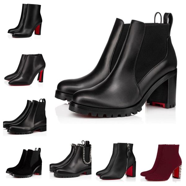23ss new popular trendy women short booties dress ankle boot red botto heels boots luxury reds soles heel womens pumps turela suede ankles b, Black
23ss new popular trendy women short booties dress ankle boot red botto heels boots luxury reds soles heel womens pumps turela suede ankles b, Black