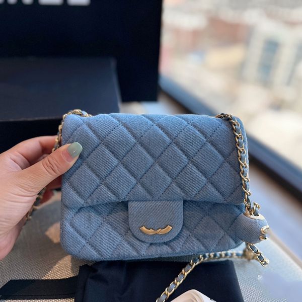 woc womens mini 17cm shoulder bag classic blue denim bag diamond check flip luxury tote matelasse chain crossbody bagz can press small gold
woc womens mini 17cm shoulder bag classic blue denim bag diamond check flip luxury tote matelasse chain crossbody bagz can press small gold