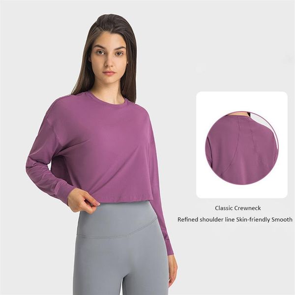l 124 cropped long sleeve shirts yoga quick-drying sweatshirts sports tee breathable workout shirt289r
l 124 cropped long sleeve shirts yoga quick-drying sweatshirts sports tee breathable workout shirt289r