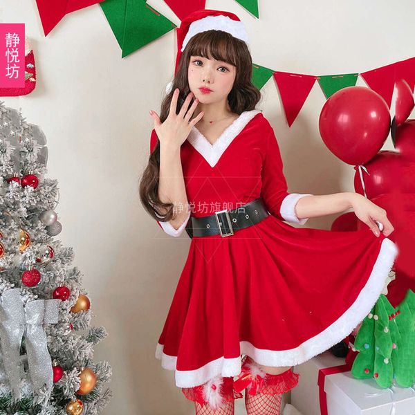 japan lotte santa claus dressing set red dress christmas dress women's clothing, Black;red
japan lotte santa claus dressing set red dress christmas dress women's clothing, Black;red