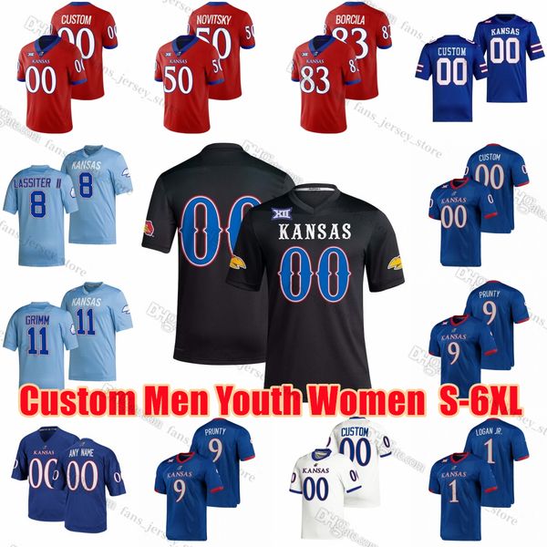 ncaa s-6xl college kansas jayhawks football jerseys 11 luke grimm 37 grayden addison 20 daniel hishaw 8 kwamie lassiter ii rich miller jr bu, Black
ncaa s-6xl college kansas jayhawks football jerseys 11 luke grimm 37 grayden addison 20 daniel hishaw 8 kwamie lassiter ii rich miller jr bu, Black
