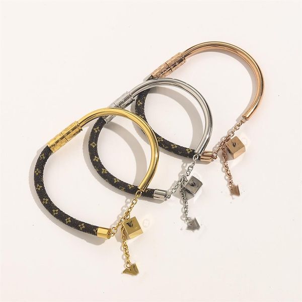europe fashion style bracelets women bangle luxury designer jewelry faux leather 18k gold plated stainless steel wedding lovers gi238t, Black
europe fashion style bracelets women bangle luxury designer jewelry faux leather 18k gold plated stainless steel wedding lovers gi238t, Black