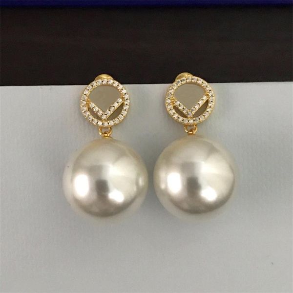 fashion brand womens earring studs with pearls f designers women ear rings party suit luxury wedding jewelry premium jewelrys2567, Silver
fashion brand womens earring studs with pearls f designers women ear rings party suit luxury wedding jewelry premium jewelrys2567, Silver