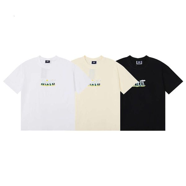 american fashion kith fun forest cloudy turn clear letter printing short sleeve men's and women's casual couple t-shirt summer, White;black
american fashion kith fun forest cloudy turn clear letter printing short sleeve men's and women's casual couple t-shirt summer, White;black