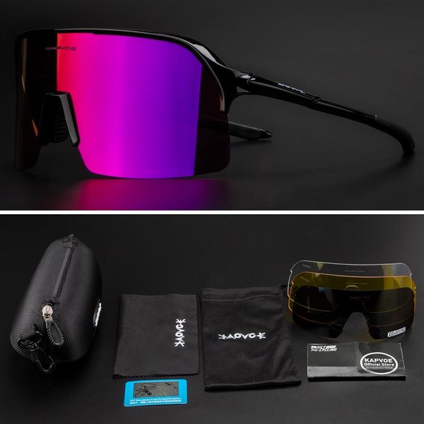 Image of Cycling Eyewear Fashion black polarized sunglasses Men Women Fishing Half Frame Sun glasses Outdoor Sport Diving glasses Retro sty211e