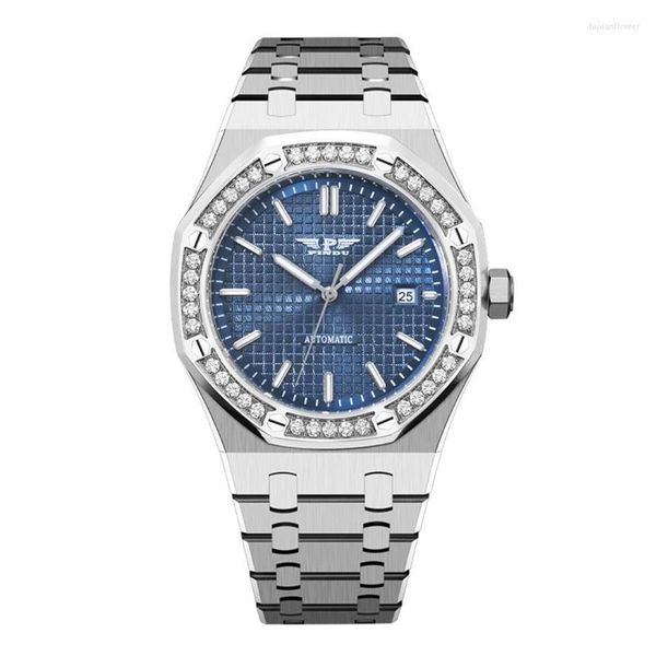 wristwatches montre homme pindu design 2022 mechanical watch stainless steel mens automatic winding waterproof relogio masculino286w, Slivery;brown
wristwatches montre homme pindu design 2022 mechanical watch stainless steel mens automatic winding waterproof relogio masculino286w, Slivery;brown