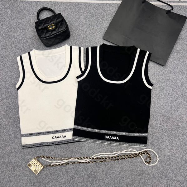 fashion brand women knitted vest designer sleeveless camisole letter print knitwear lady, Black
fashion brand women knitted vest designer sleeveless camisole letter print knitwear lady, Black