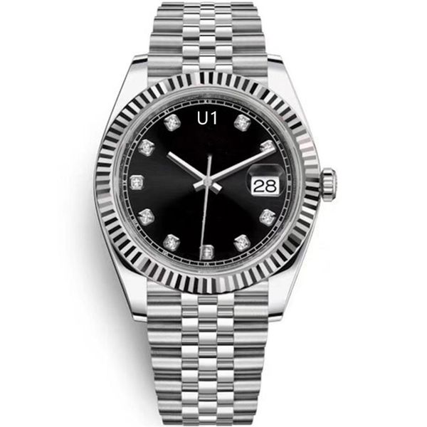 u1 st9 black diamond dial fluted bezel watch 41mm automatic mechianical wristwatches strap sapphire glass mens watches2307, Slivery;brown
u1 st9 black diamond dial fluted bezel watch 41mm automatic mechianical wristwatches strap sapphire glass mens watches2307, Slivery;brown