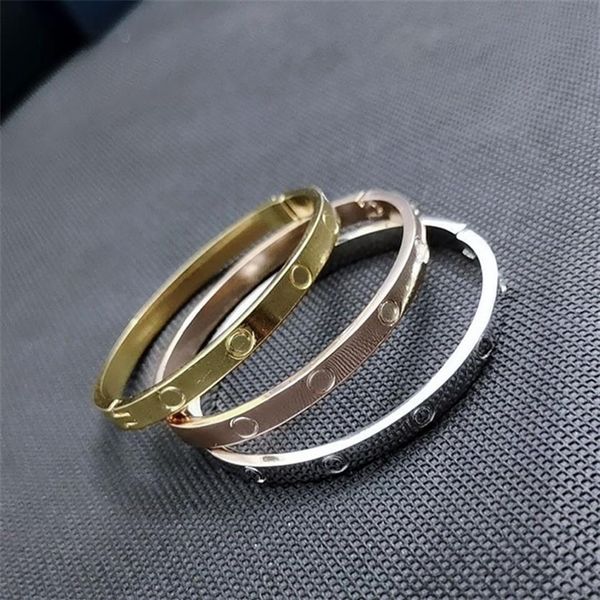 love bangle screw mens bracelet luxury designer jewelry fashion wedding non tarnish femme cjeweler christmas day plated gold brace250w, Black
love bangle screw mens bracelet luxury designer jewelry fashion wedding non tarnish femme cjeweler christmas day plated gold brace250w, Black