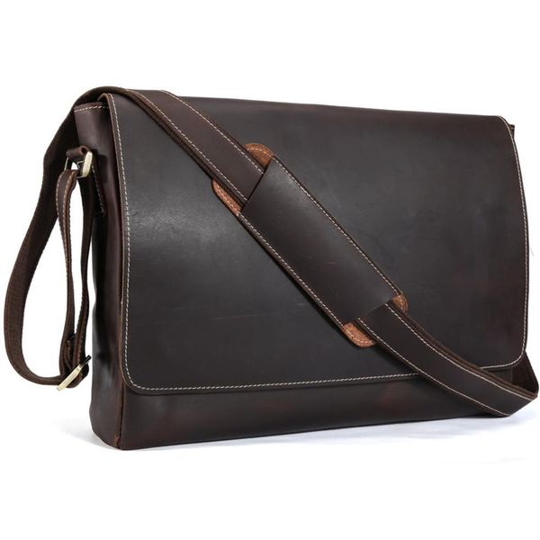 handmade genuine leather 15 inch lapmessenger bag men simple vintage style cross body shoulder briefcase large satchel 1153233h
handmade genuine leather 15 inch lapmessenger bag men simple vintage style cross body shoulder briefcase large satchel 1153233h