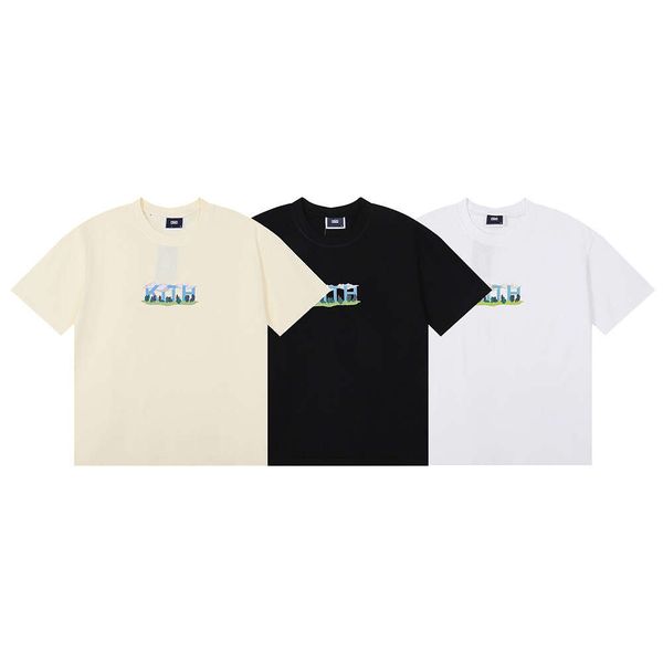 niche beauty trend kith blue sky forest print double yarn summer casual versatile pure cotton men and women short sleeved t-shirt, White;black
niche beauty trend kith blue sky forest print double yarn summer casual versatile pure cotton men and women short sleeved t-shirt, White;black